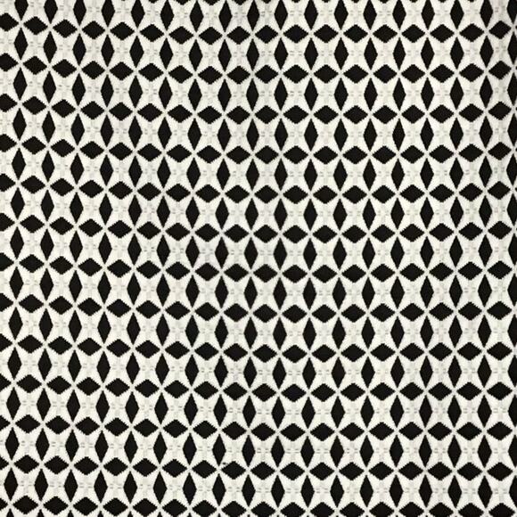 Banana Republic Mini Skirt Black White Diamond Print Stretch Geometric Sz 2 NWT - Picture 5 of 9